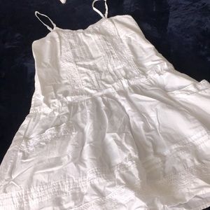 Cotton dress, a bit see through beach perhaps